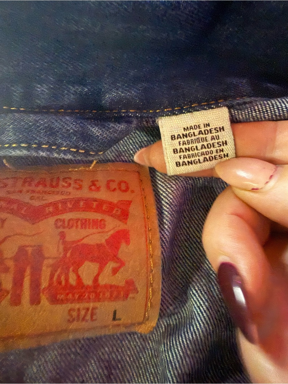 Levi's Men’s Blue Denim Trucker Jacket - Picture 12 of 13